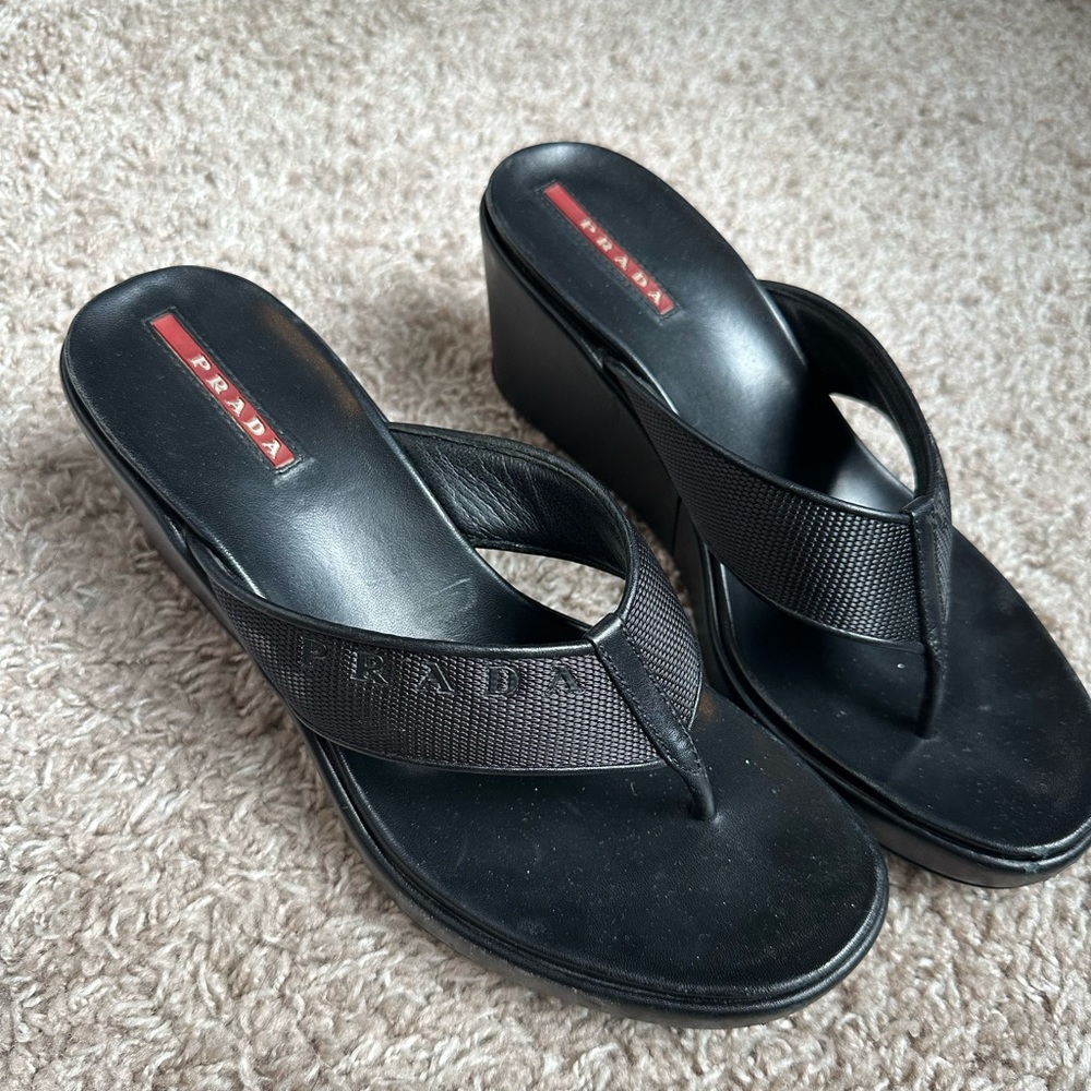 Prada Wedge Sandals